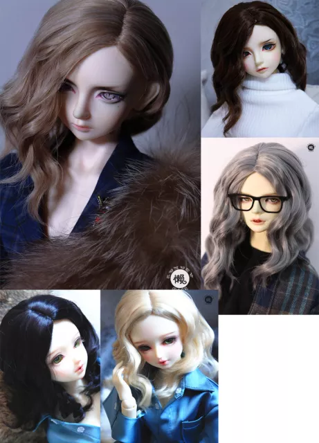 BJD Doll Wig 1/3 8-9" Pullip SD MSD MDD 1/4 7-8" YOSD BB 1/6 6-7" Short Hair