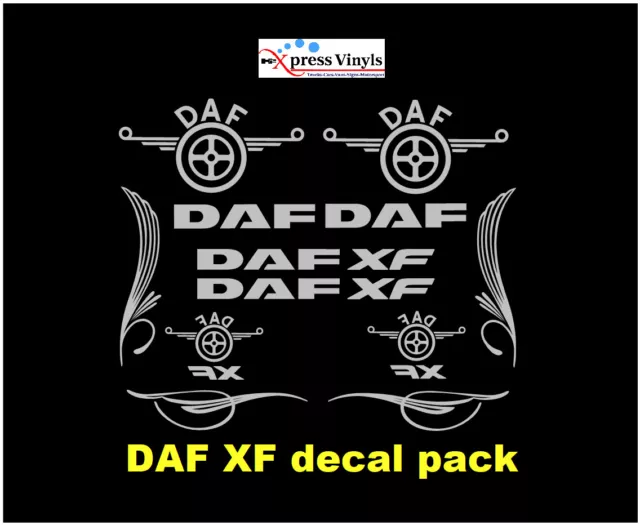 DAF XF truck decals. DAF truck stickers ANY SINGLE COLOUR