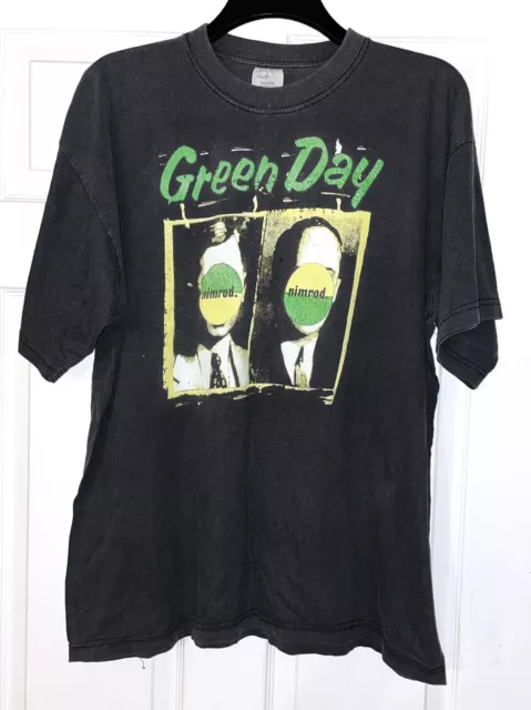 Green Day Shirt VINTAGE Nimrod XL X-Large 90s RARE punk
