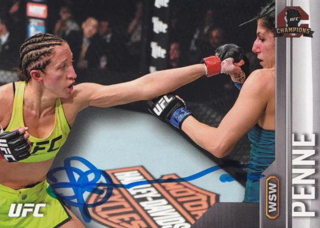 Jessica Penne Signed 2015 Topps UFC Champions Rookie Card 25 RC TUF 20 Autograph