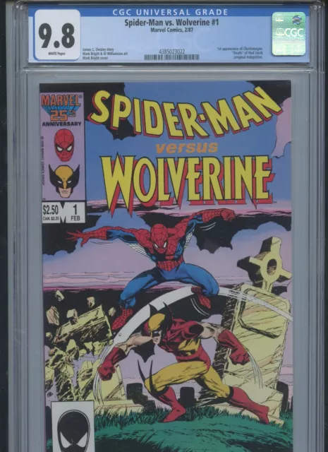 Spider-Man Vs. Wolverine #1 1987 CGC 9.8 (1st app of Charlemagne)