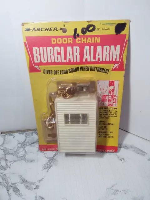 Vintage Archer Chain Burglar Alarm Battery Operated Alarm Door Tandy Radio Shack