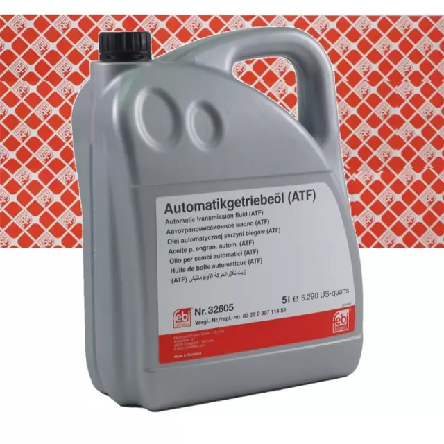 Febi 32605 Automatikgetriebeöl Getriebeöl ATF 5L für BMW Mercedes Opel Dexron VI