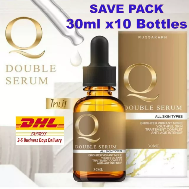 10x Q Double Serum Youthful Baby Face Reduce Wrinkles Freckles Fine Lines 30ml