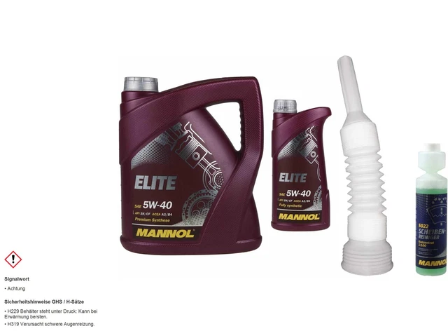 Mobil 5 W 40 20 Liter MANNOL Extreme 5W-40 Motoröl – ACEA A3/B4, Für VW, Porsche, Mercedes, Mehr öl 5w30