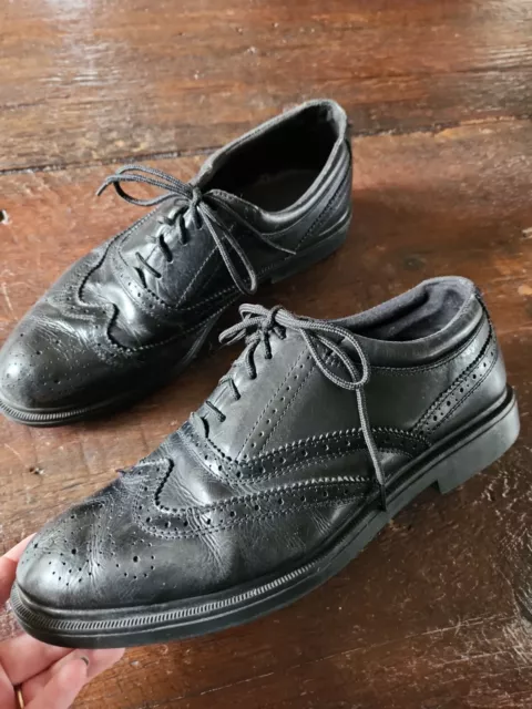 DR. SCHOLLS BLACK Leather Dress Shoes Oxfords Men's Size 13 Lexington ...