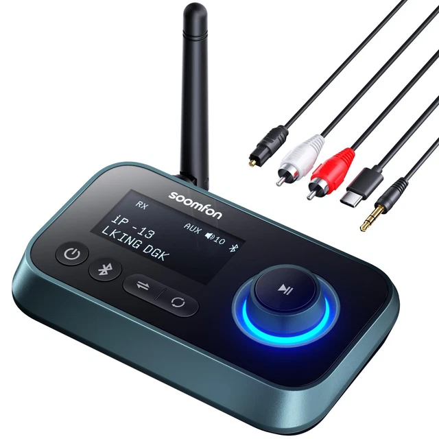 Adattatore Bluetooth USB 5.0 3 In 1 - Trasmettitore E Ricevitore Con Cavo AUX, Per TV E PC - 8