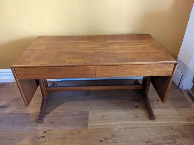 Beautiful Mid Century Mcintosh Drop Leaf Coffee Table With Drawers Vintage Retro