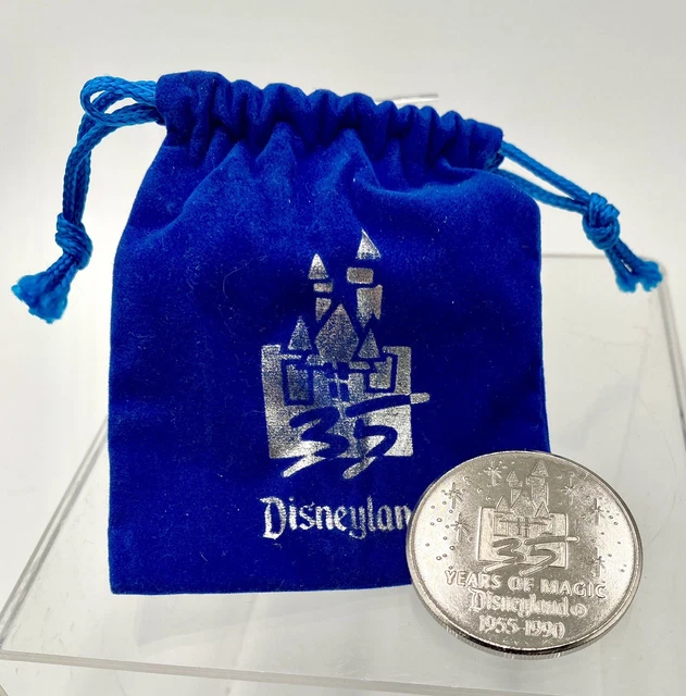 DISNEYLAND 35TH Anniversary Silver Coin ~ Mickey - The