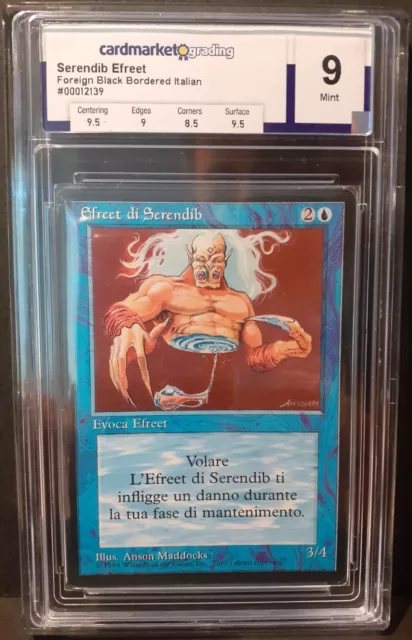 Serendib Efreet Mint 9 ITA FBB Magic MTG Efreet di Serendib CMG004 non Arabian