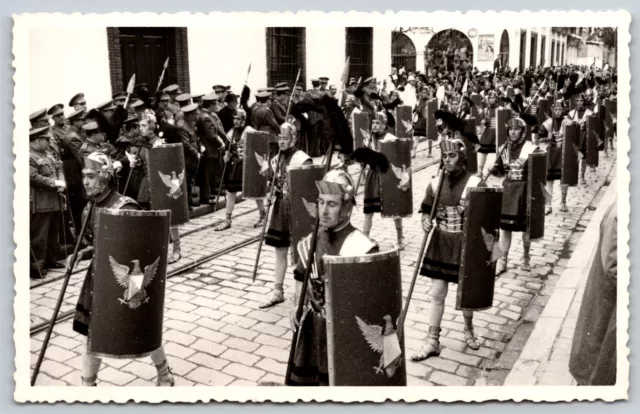 Postcard Parade of Soldiers/Military/Religious? RPPC N124