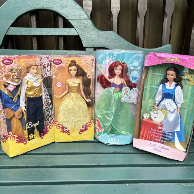 Disney Store Belle, Beast And Ariel Box. Beauty And The Beast Little Mermaid