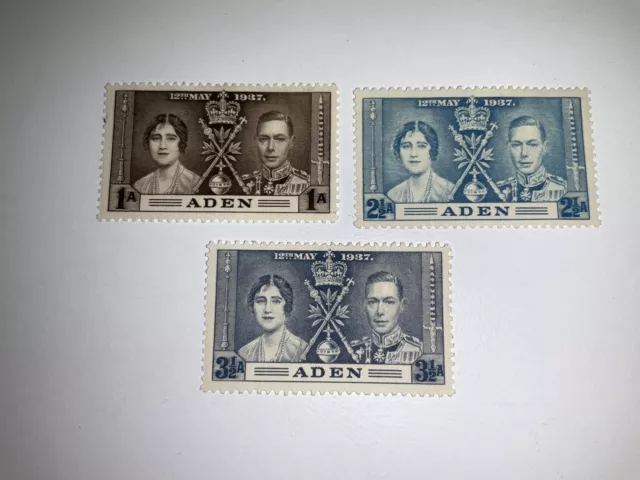 Aden- 1937 King George Coronation. Mint  MNG Stamps