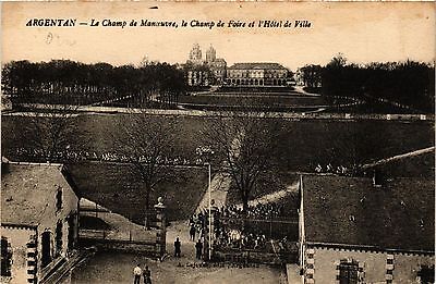 CPA argentan - the field of manoeuvre, the scope of fair and hotel of v (259080)