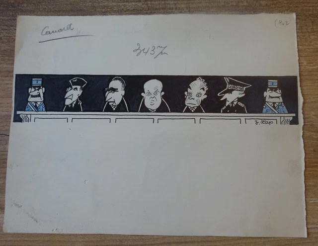 Dessin Original Jacques Laplaine - Canard Enchaîné (03) - Révolution