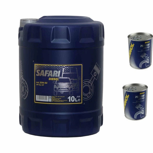 10L Olio Motore MANNOL Safari 20W-50 2x MANNOL Motore di Medico