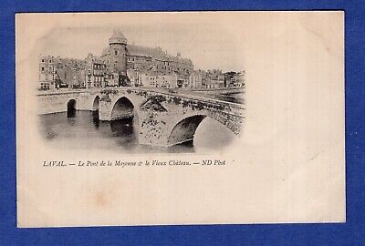 Hd * CPA / Carte Postale : Laval -    Le Pont de la Mayenne et le Vieux Château