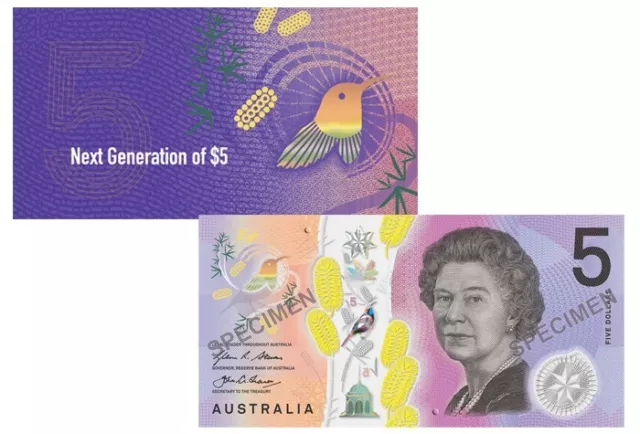 2016 First Prefix AA16 Next Generation RBA $5 Banknote Folder Queen Elizabeth