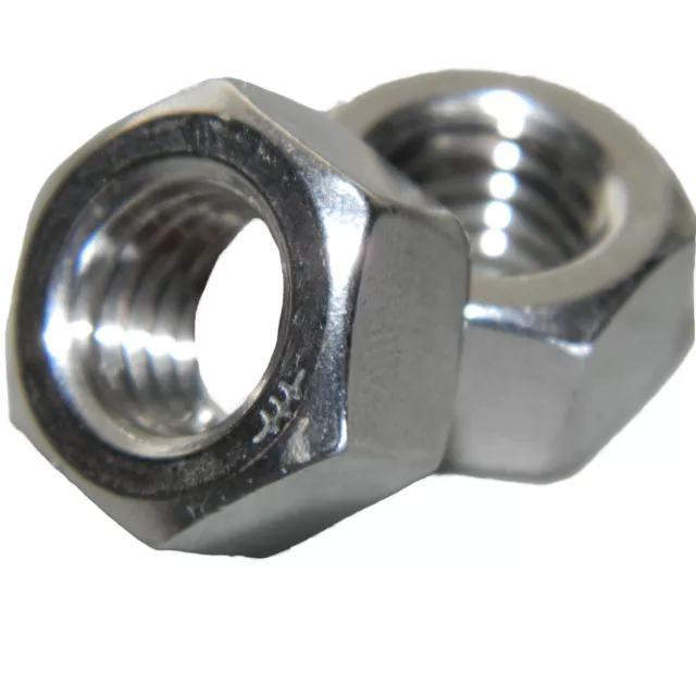 Stainless Steel machine screw hex nuts 1/4-20 Qty 100