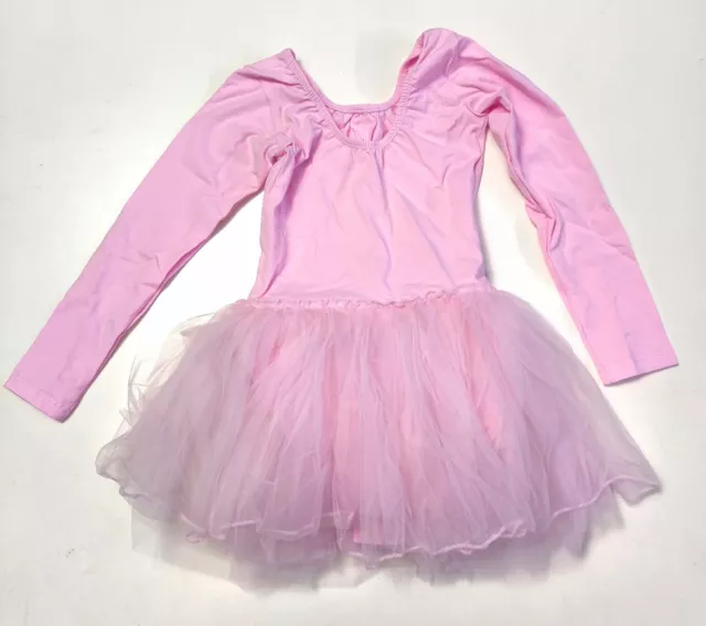 Idealsport Mädchen Ballettkleid Ballettanzug Tanzkostüm Rosa Tütü Rock 116/122