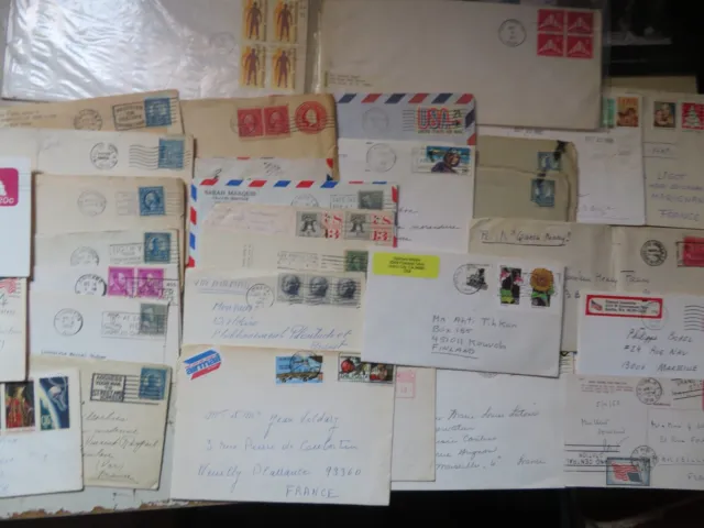 Usa Lot 40 Enveloppes Diverses Voir Details Et Etats Sur Les 11  Photos