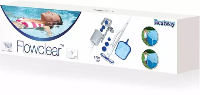 Bestway Flowclear Lay-Z-Spa Swimming Pool Deluxe Maintenance Kit Cleaning Tool