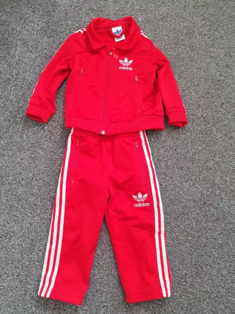 Adidas Baby Kids Toddler Infant Tracksuit Excellent Condition  18Month