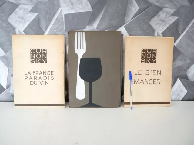CURNONSKY (1931) Gastronomie - Le Bien Manger + La France Paradis du Vin CUISINE