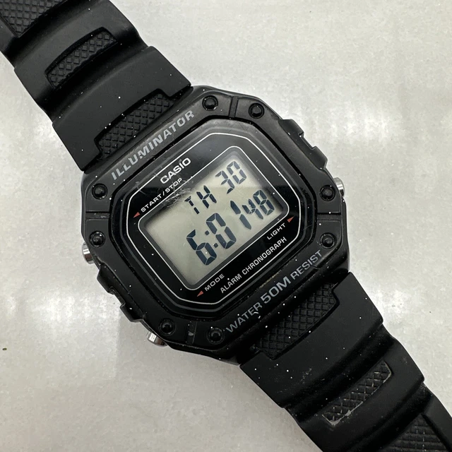 CASIO MEN'S QUARTZ Illuminator Alarm Chronograph 43mm Digital Watch