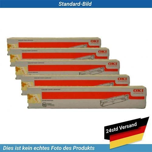 43459324 Oki C3520/C3530/MC350/MC360 Toner Black 5 Pack