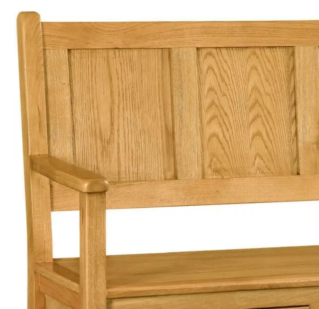 Oakvale Hallway Bench / Hall Bench With Shoe Storage / Hallway Seat 3