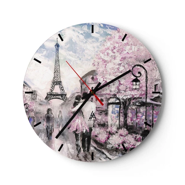 Orologio da Parete in Vetro Bere gastronomia cacao cioccolato 30x30cm Piccolo Moderno Orologio da Muro Per Casa Cucina Soggiorno Silenzioso Wall Clock Decorazione Orologio da Appendere C4AC30x30-2492