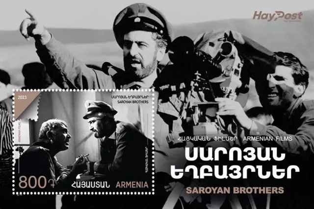 Armenia 2023 MNH** Mi 1343 Armenian Films Saroyan Brothers film Frunze Dovlatyan