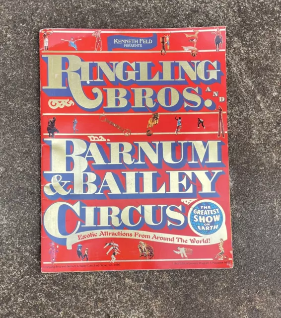 1986 Ringling Brothers & Barnum & Bailey Circus Souvenir Program & Magazine