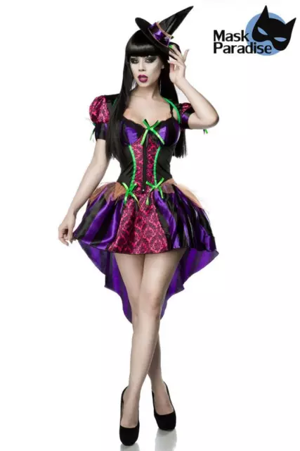Hexenkostüm Sexy Witch Kostüm Hexe Damen Fasching Karneval Hexe Komplett Set
