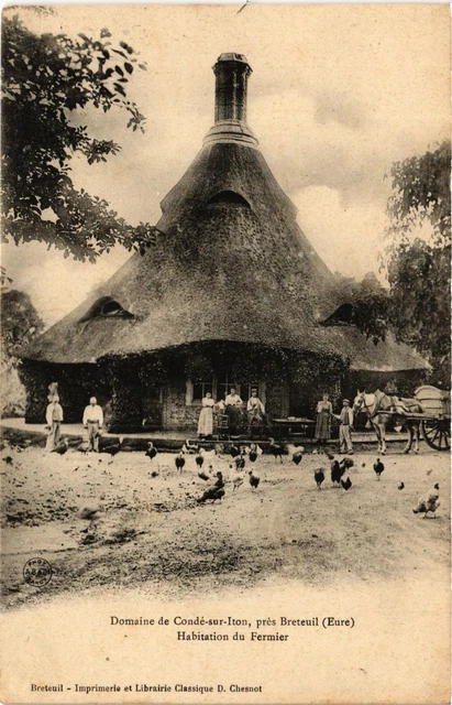 CPA AK Domaine de CONDÉ-sur-ITON pres BRETEUIL Habitation du Fermier (392989)