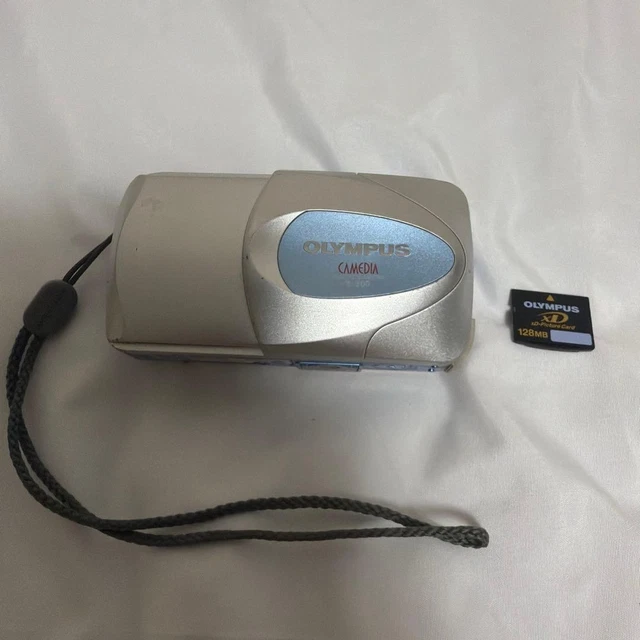 OLYMPUS CAMEDIA X-200 Silver Compact Digital Camera Tested Working