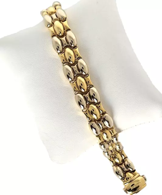 Bracciale Donna CHIMENTO in oro giallo e bianco 18 kt 750  a maglia art 10