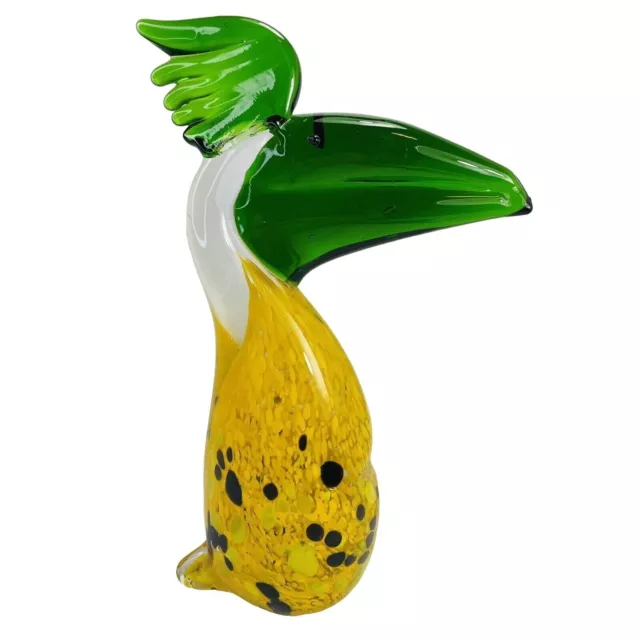 Toucan Fifth Avenue Crystal Tropical Yellow Bird Large  Blown Glass Figurine