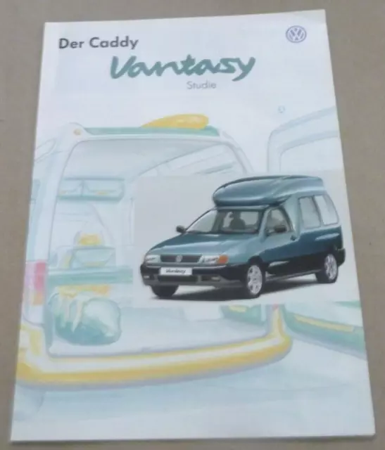 1995 VW CADDY VANTASY Camper Catalogue Brochure Prospekt Folder Dépliant Deutsch