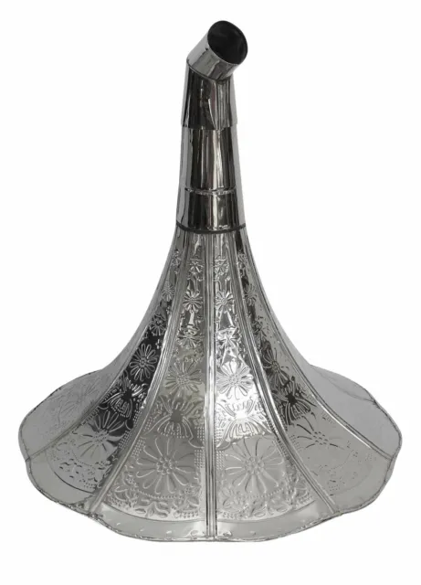 Fonendoscopio trompetilla sirena decoración plata 40cm estilo antiguo 3