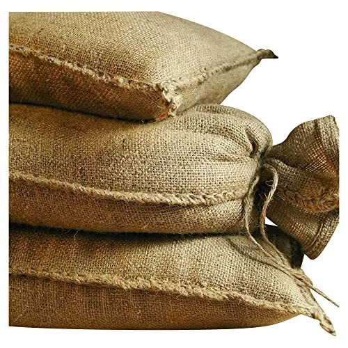 NOOR Sandsäcke Jute 20kg 30 x 60 cm 10er Pack unbefüllt I Idealer Hochwassers...