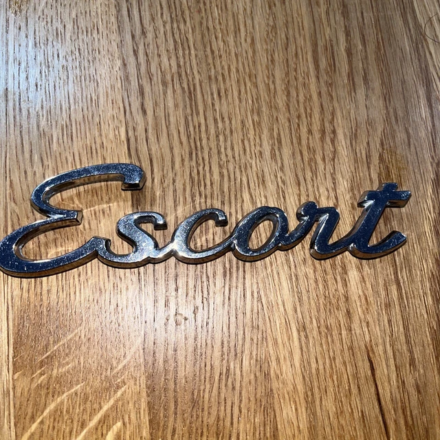 Ford Escort Lettering Ford Escort Emblem Chrome
