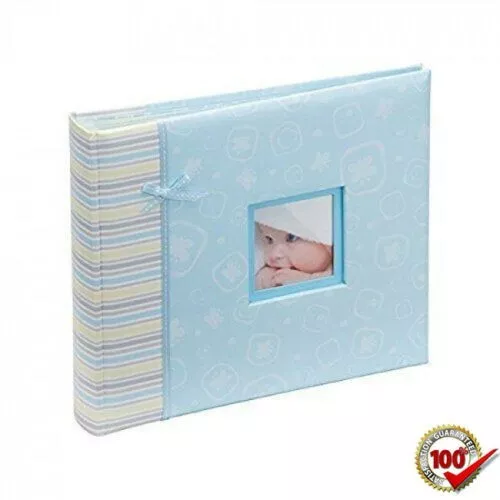 Happy Baby Boy Blue Photo albums & scrapbooks Book 2 in 1 Perfect for Gift