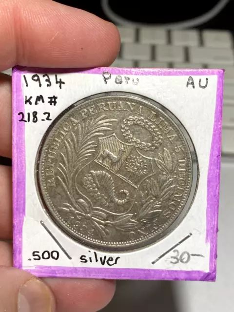 1934 Peru 1 Sol