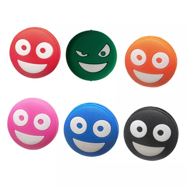 Pack of 6 Tennis Racquet Shock Absorber Vibration Dampener Professional