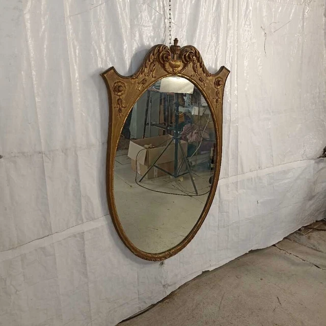 Specchiera in Stile - Struttura in Legno con Cornice intagliata Dorata - Italia
