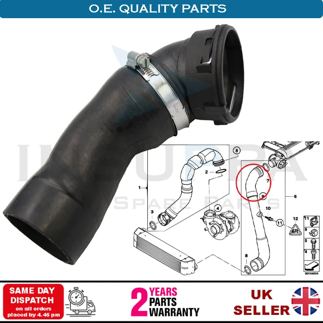 Tuyau Turbo De Rechange Pour BMW Série 5 E60 520d 525d 530d 535d - Compatible Numéros OEM 11617799401...