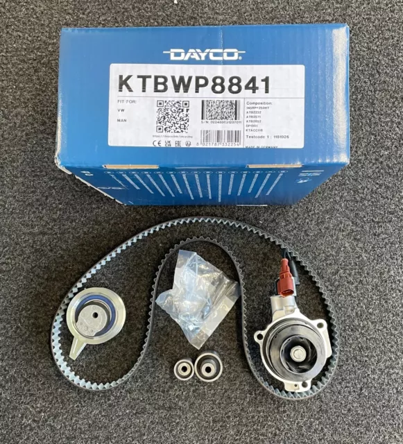 DAYCO KTBWP8841 Zahnriemensatz mit Wasserpumpe SEAT SKODA AUDI VW  1.6+2.0 TDI