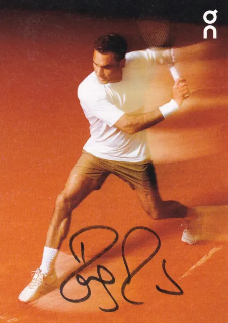 Tennis:  Roger FEDERER (SUI) orig. Autogramm AK handsigniert   ++LEGENDE++